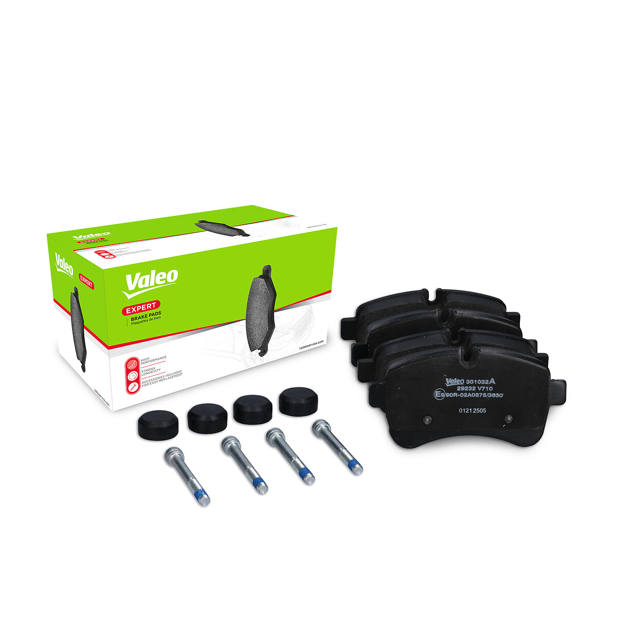 Jeu de 4 plaquettes de frein VALEO ref. 301032A